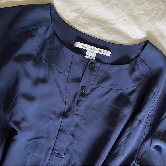 Diane Von Furstenberg Julieta Dress in Blue - Picture 4 of 9